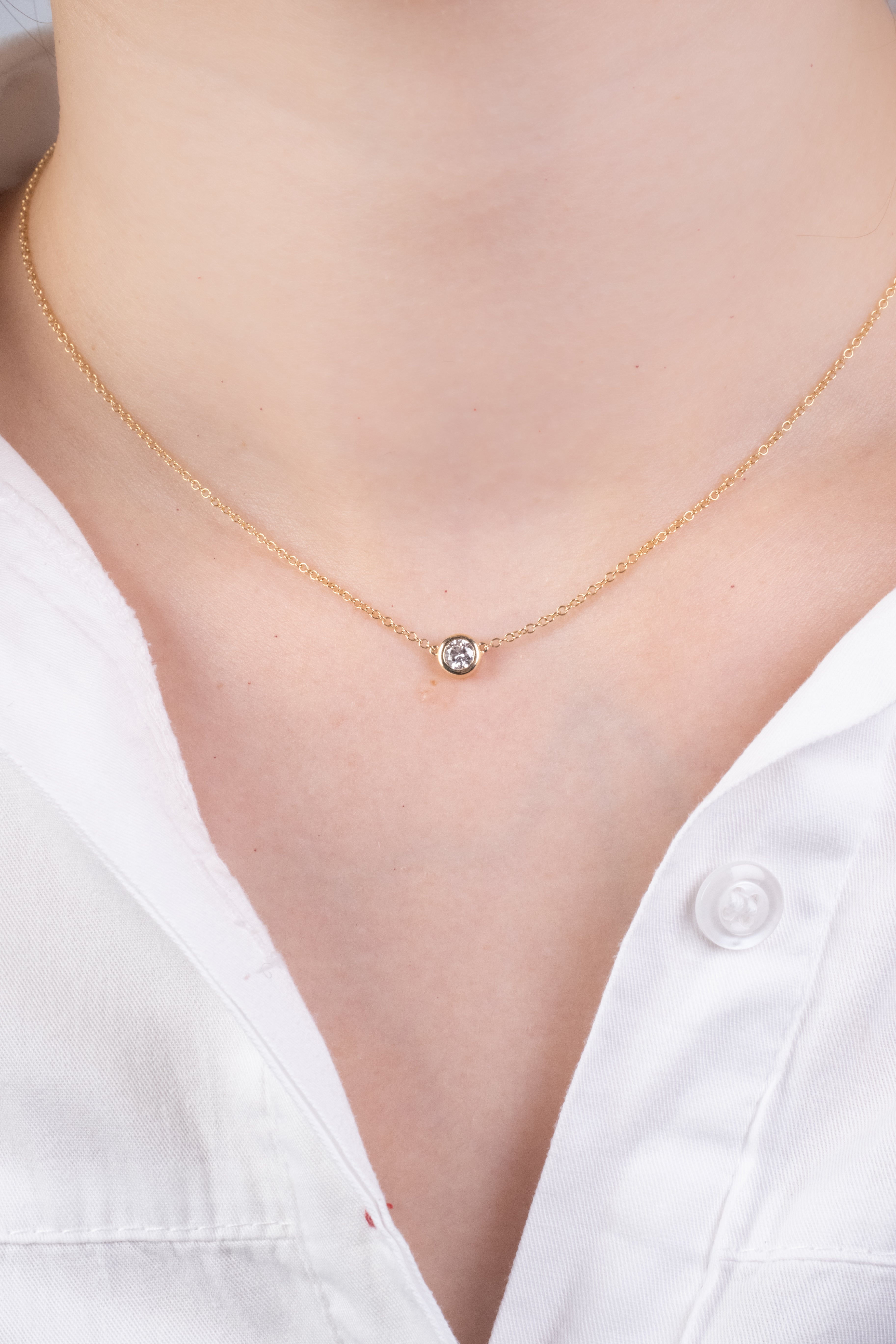 Solitary Diamond Necklace