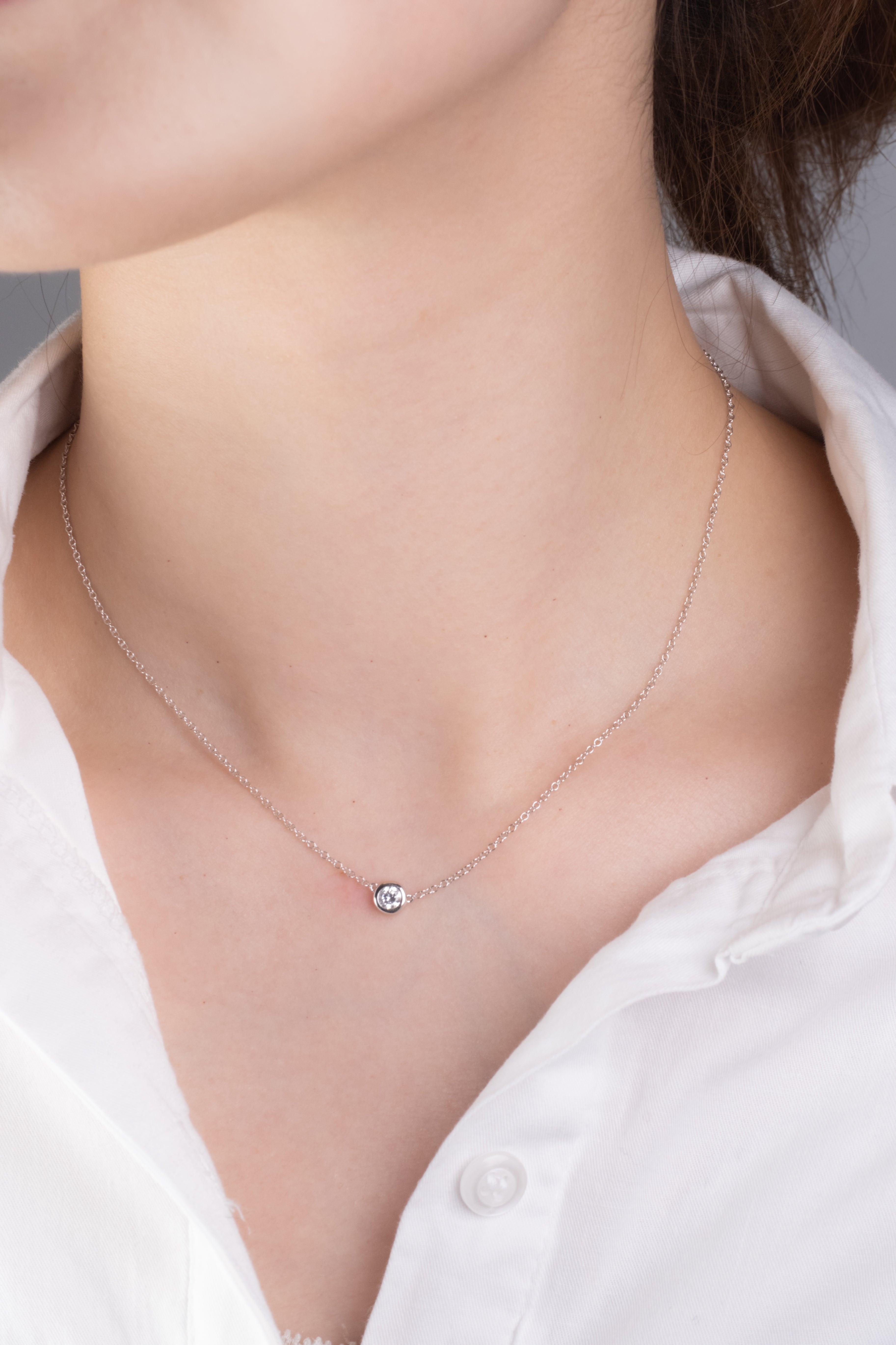 Solitary Diamond Necklace